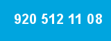 920 512 11 08